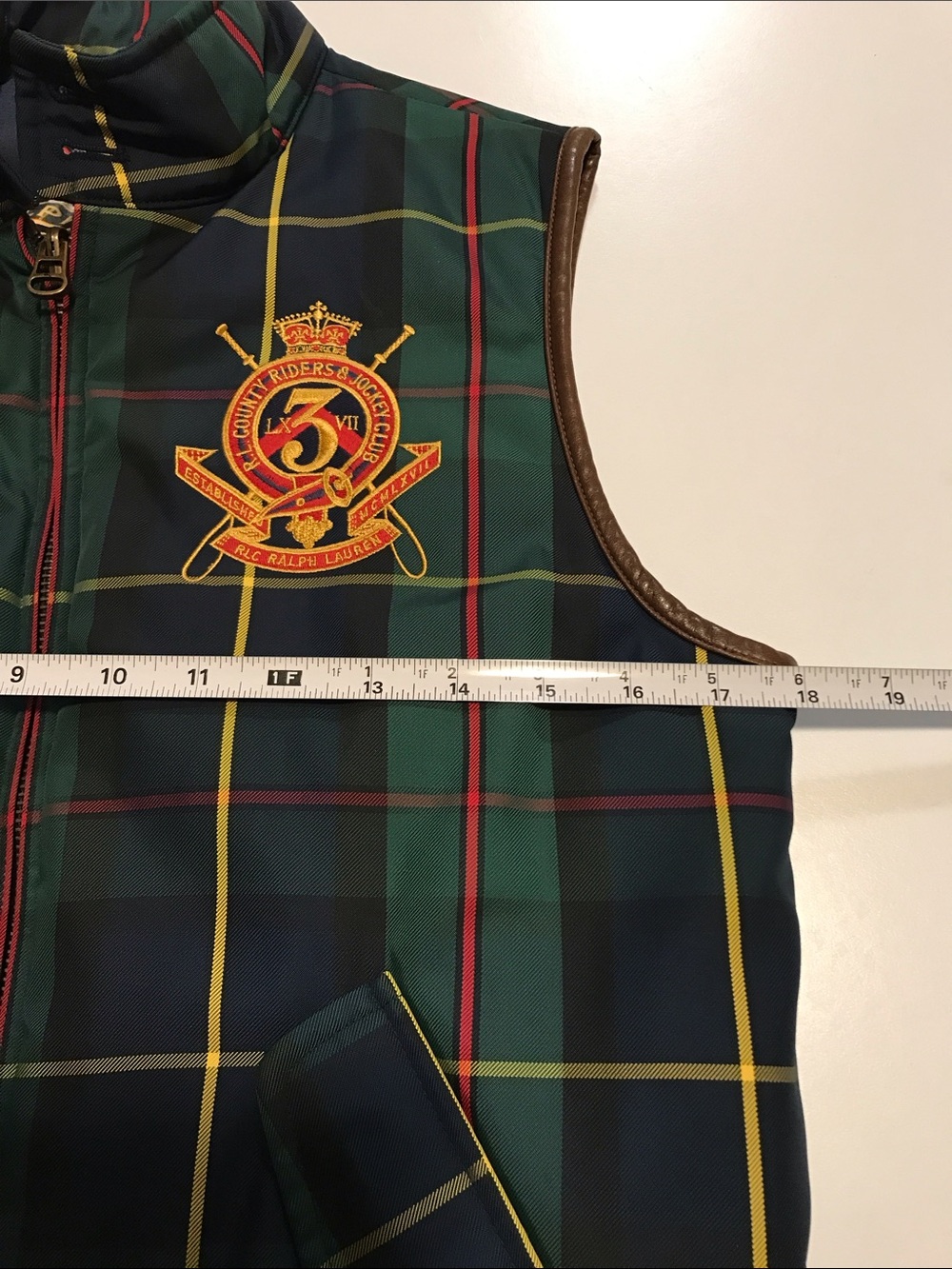 Preowned vintage Ralph Lauren tartan plaid vest - M - Picture 10 of 11